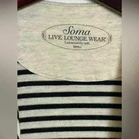 Soma Lounge open front terry cardigan - Picture 6 of 10